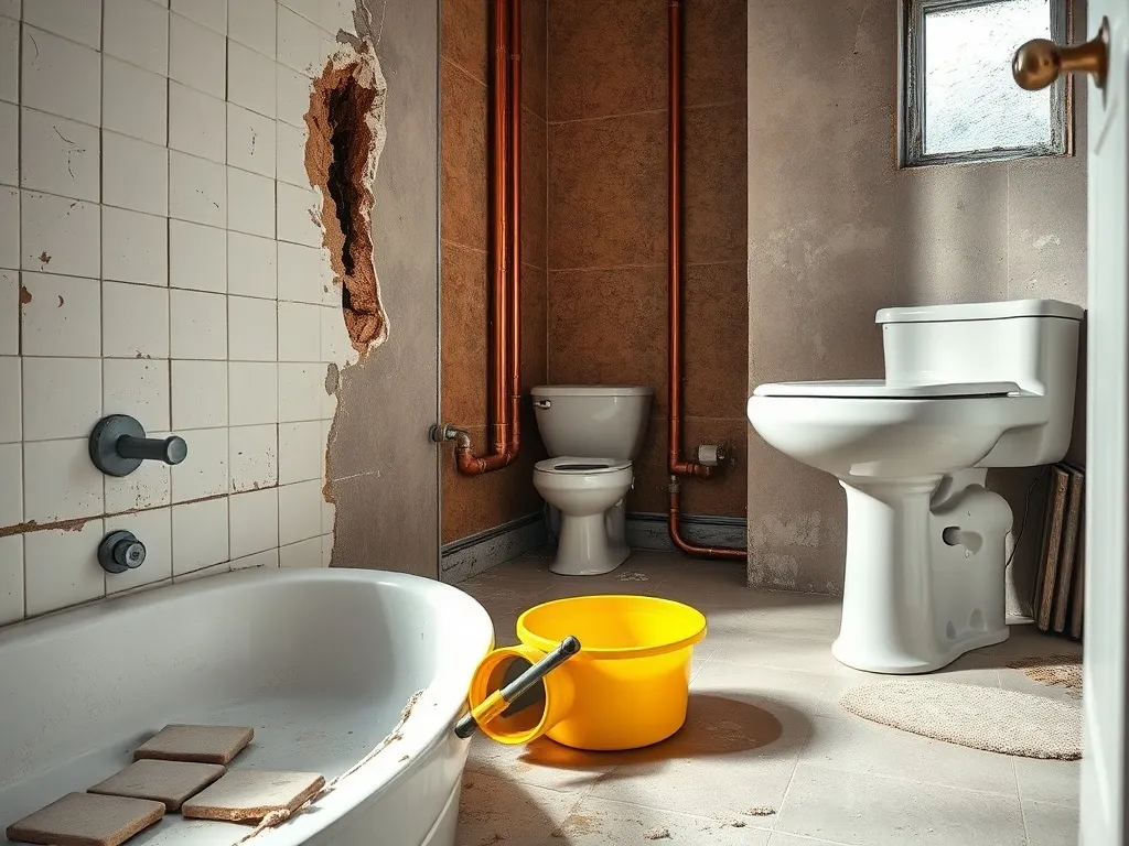 Dewastacja łazienki po wymianie pionów przez wspólnotę: co robić?