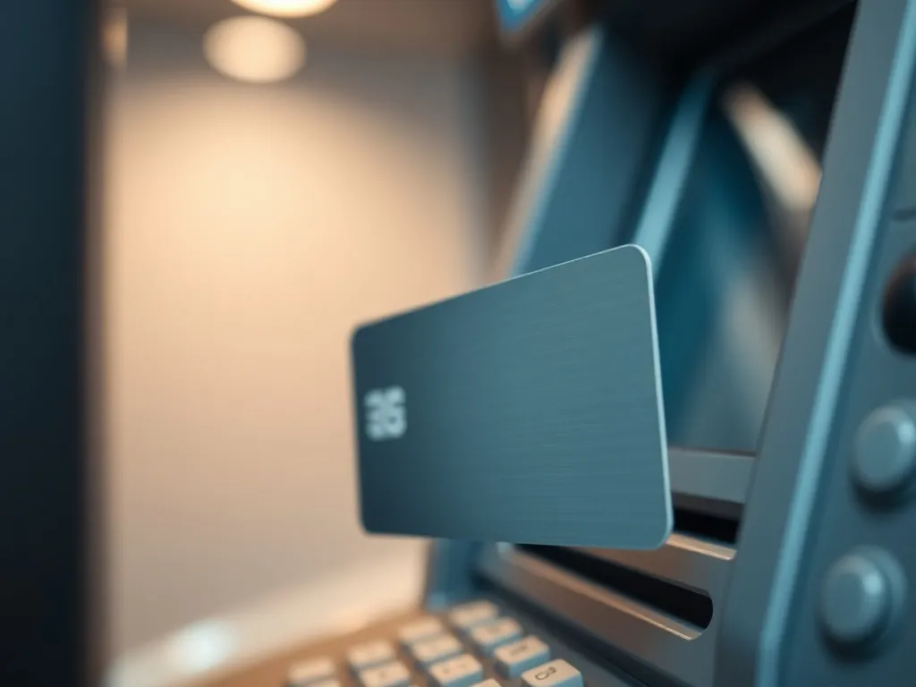 Jak włożyć kartę do bankomatu?